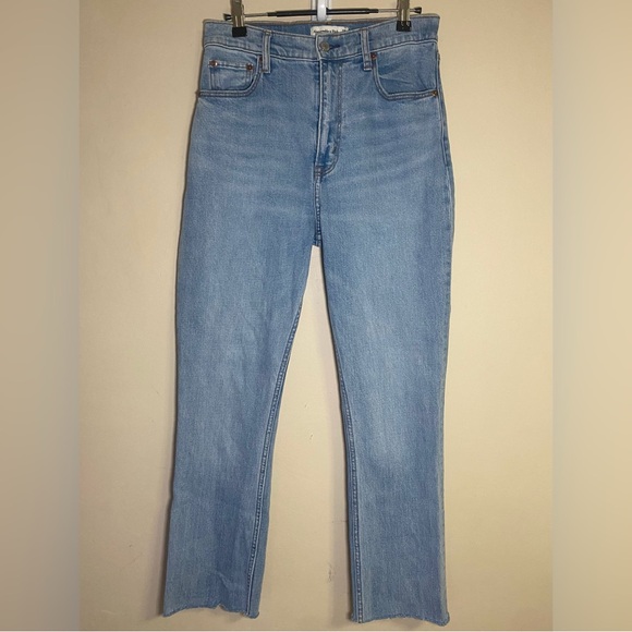 Abercrombie & Fitch Jeans Women’s 6/28 Blue Denim Curve Love Y2K 90s Preppy - Picture 4 of 14